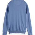 Jersey de cuello redondo con logotipo de mezcla de viscosa Ecovero - ECRU