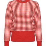 Jersey de Mujer ICHI Bexley Poppy Red - ECRU