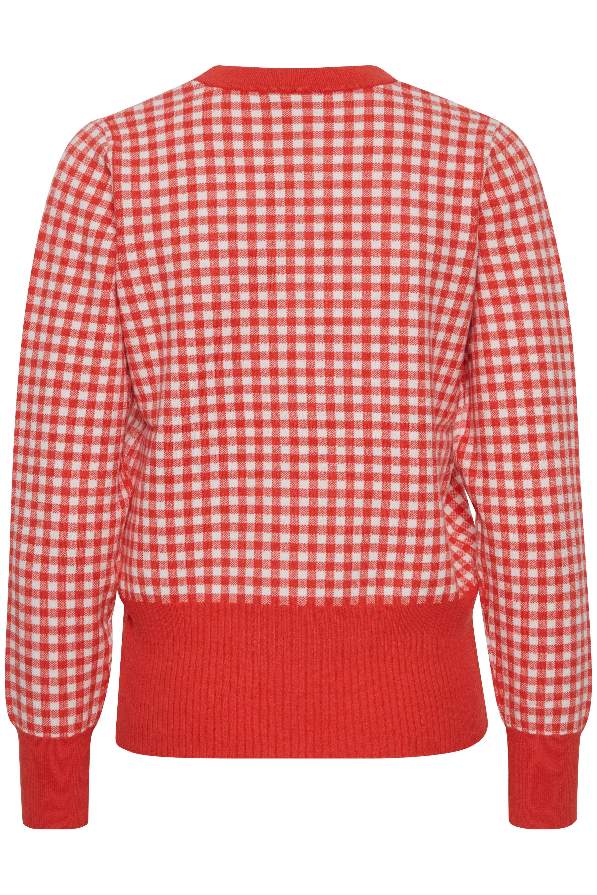 Jersey de Mujer ICHI Bexley Poppy Red - ECRU