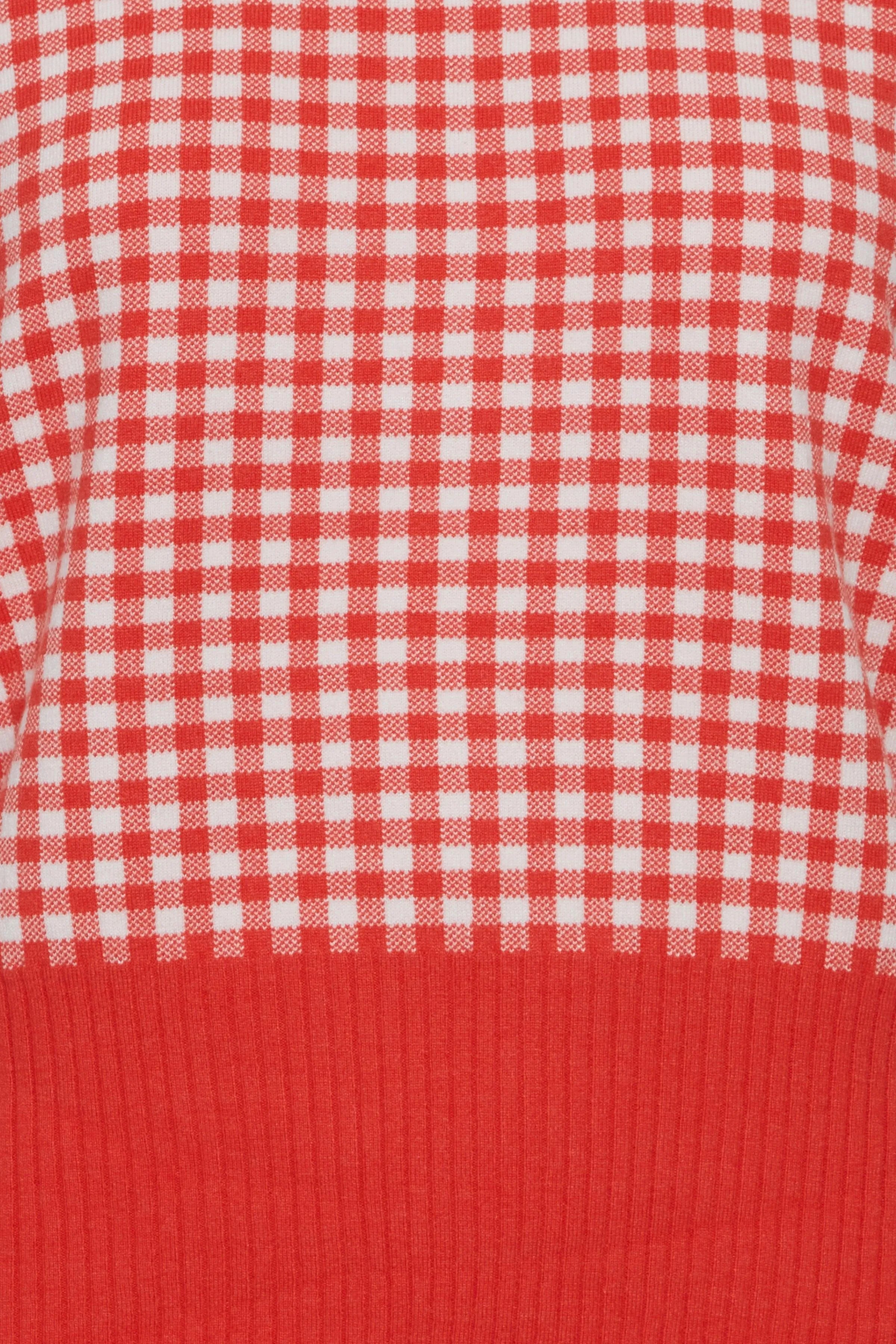 Jersey de Mujer ICHI Bexley Poppy Red - ECRU