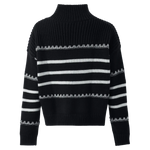 Jersey de punto grueso con rayas - ECRU