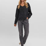 Jersey Doffy Black - ECRU