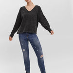 Jersey Doffy Black - ECRU