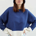 Jersey Dr Bloom Caravan Azul - ECRU