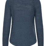 Jersey Geena Vintage Indigo - ECRU