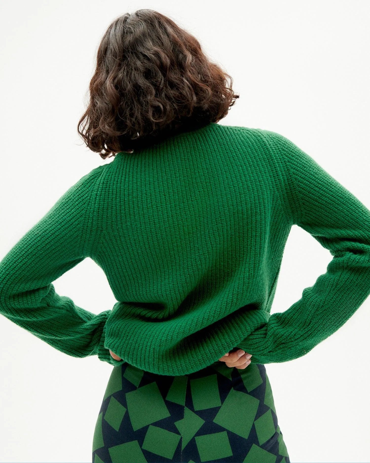 Jersey Hera De Punto Verde Garden - ECRU