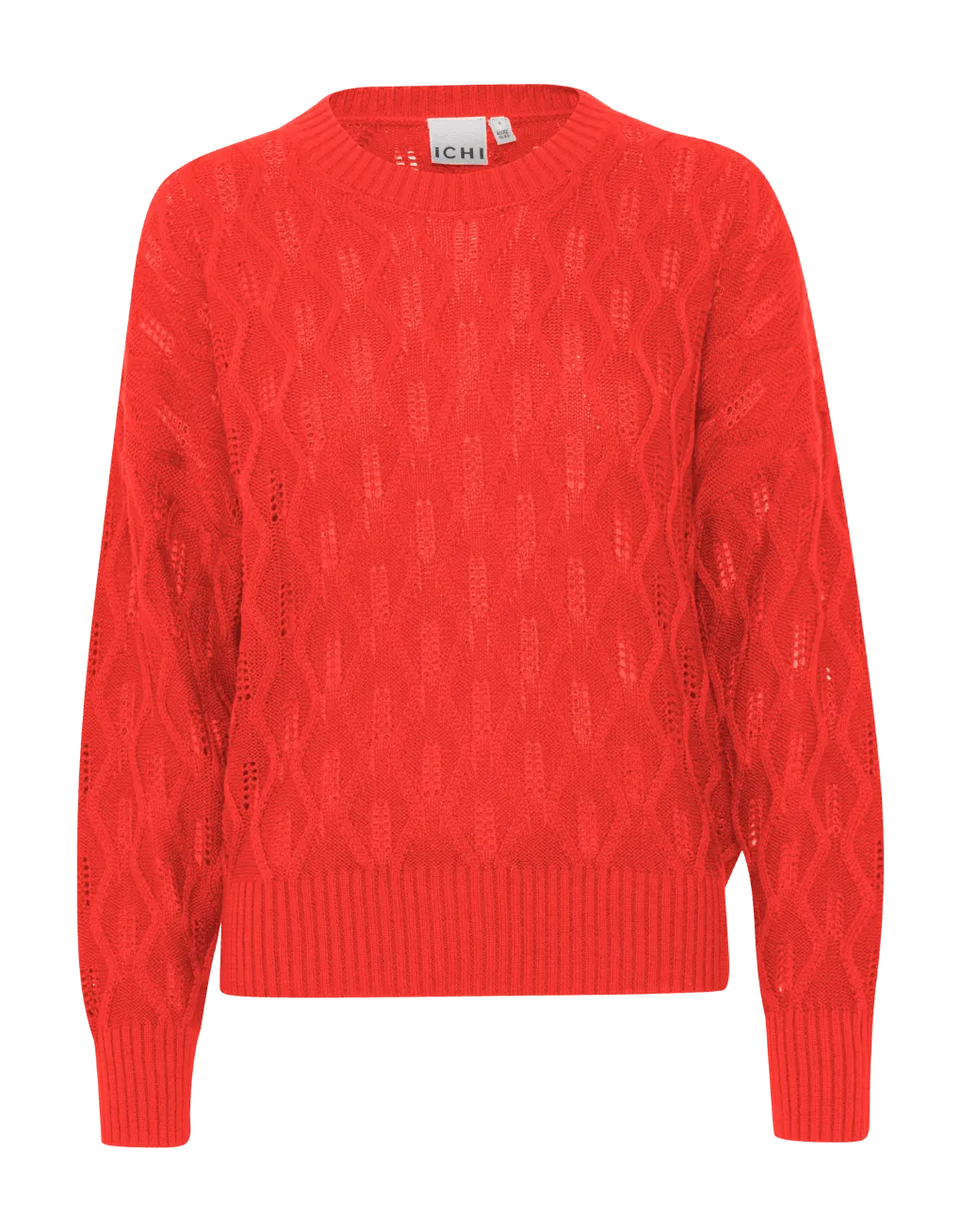 Jersey ICHI Marnas Poppy Red - ECRU