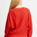 Jersey ICHI Marnas Poppy Red - ECRU