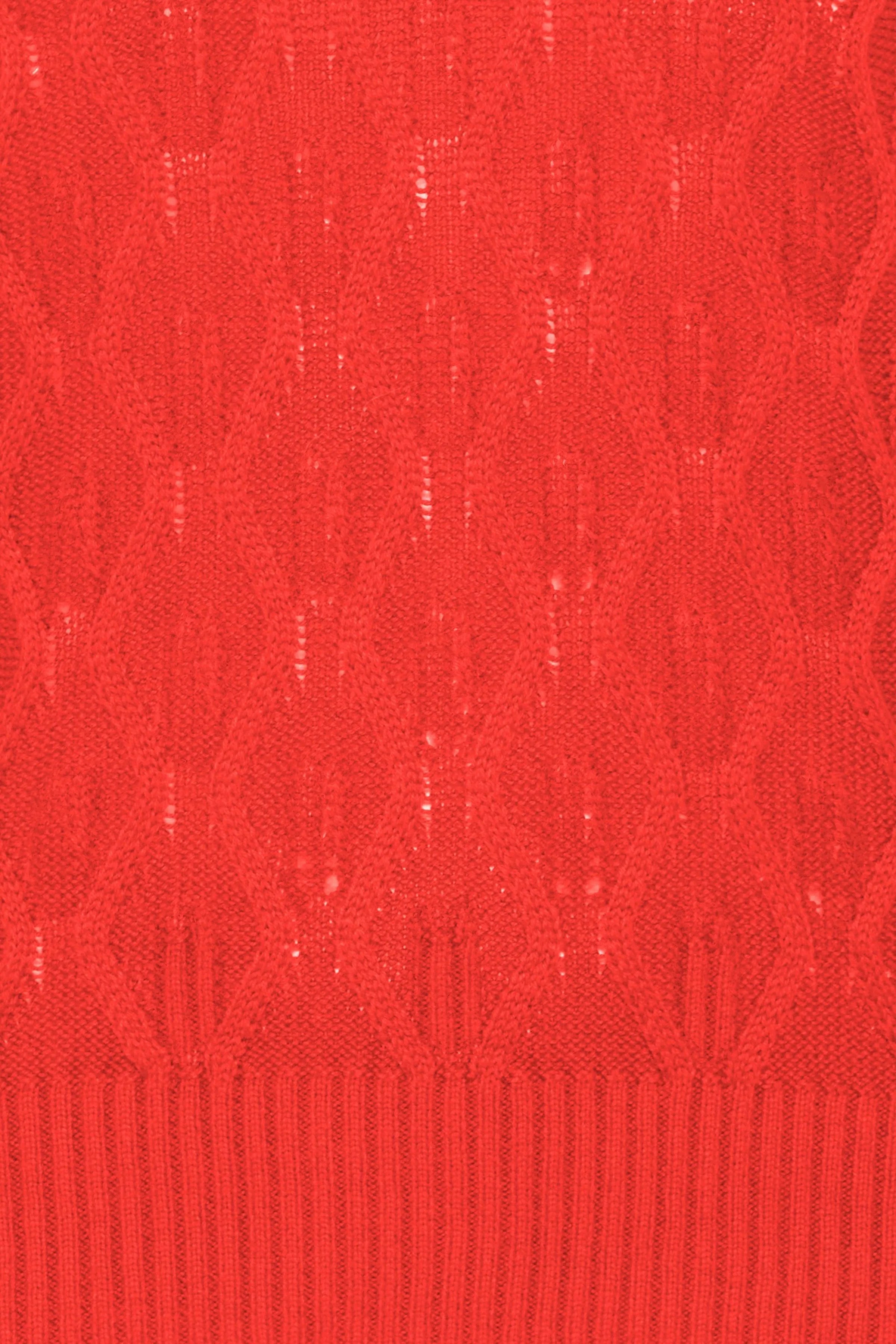 Jersey ICHI Marnas Poppy Red - ECRU