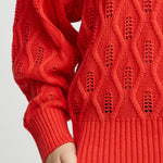 Jersey ICHI Marnas Poppy Red - ECRU