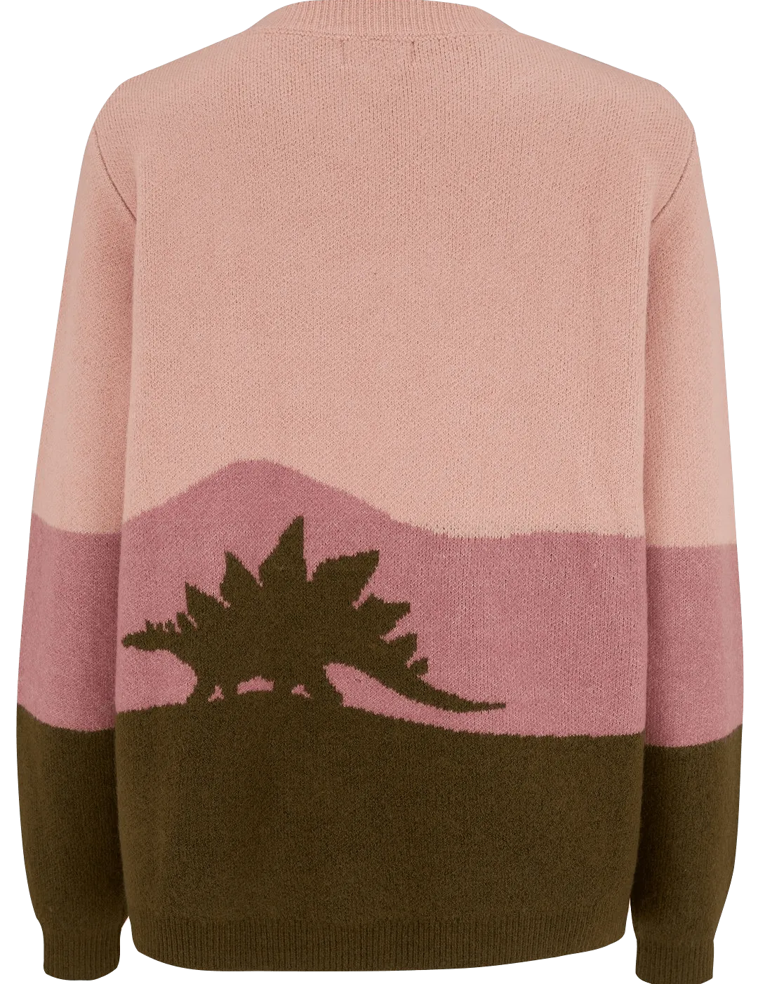 Jersey Laverne Escena de dinosaurio múltiple - ECRU