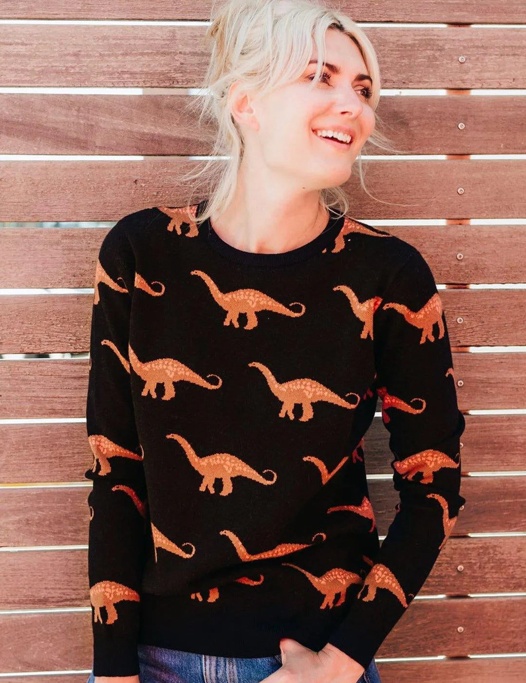 Jersey Lizzie Negro, Happy Herbivores - ECRU