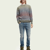 Jersey Melange a Rayas - ECRU