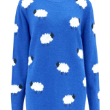 Jersey Nessa Blue Fluffy Sheep - ECRU