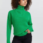 Jersey Novo LS4 Kelly Green - ECRU