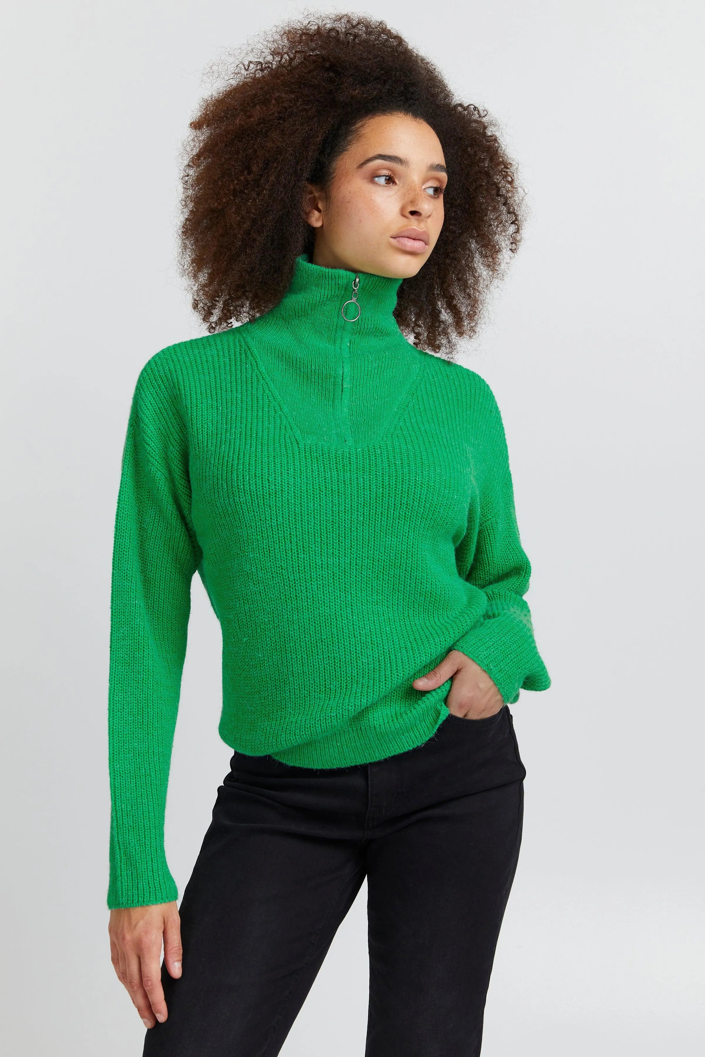 Jersey Novo LS4 Kelly Green - ECRU