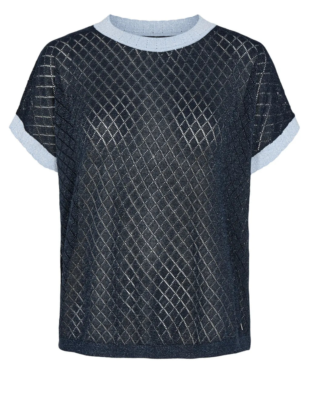 Jersey Nuea Darlene Dark Sapphire - ECRU