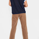 Jersey Nuea Darlene Dark Sapphire - ECRU