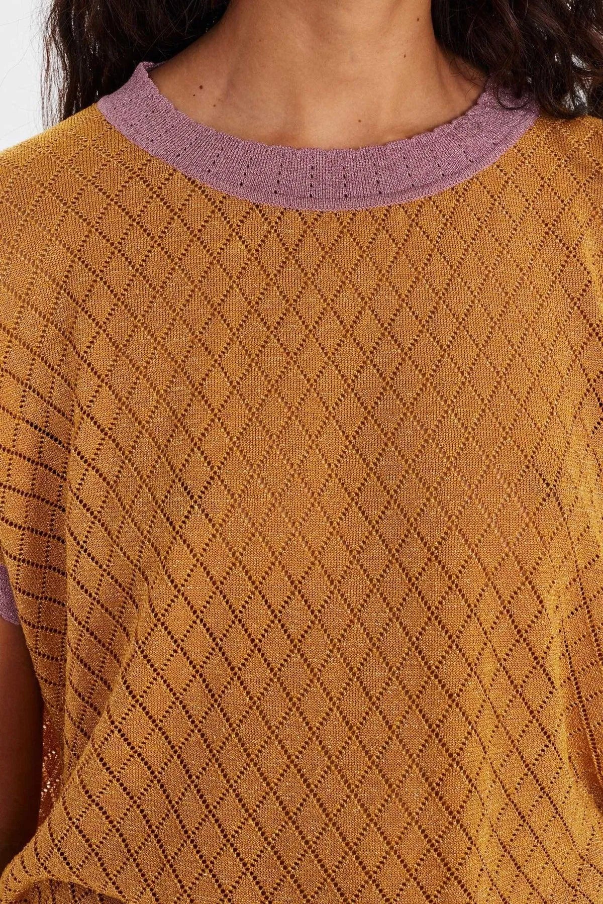 Jersey Nuea Darlene Golden Spice - ECRU