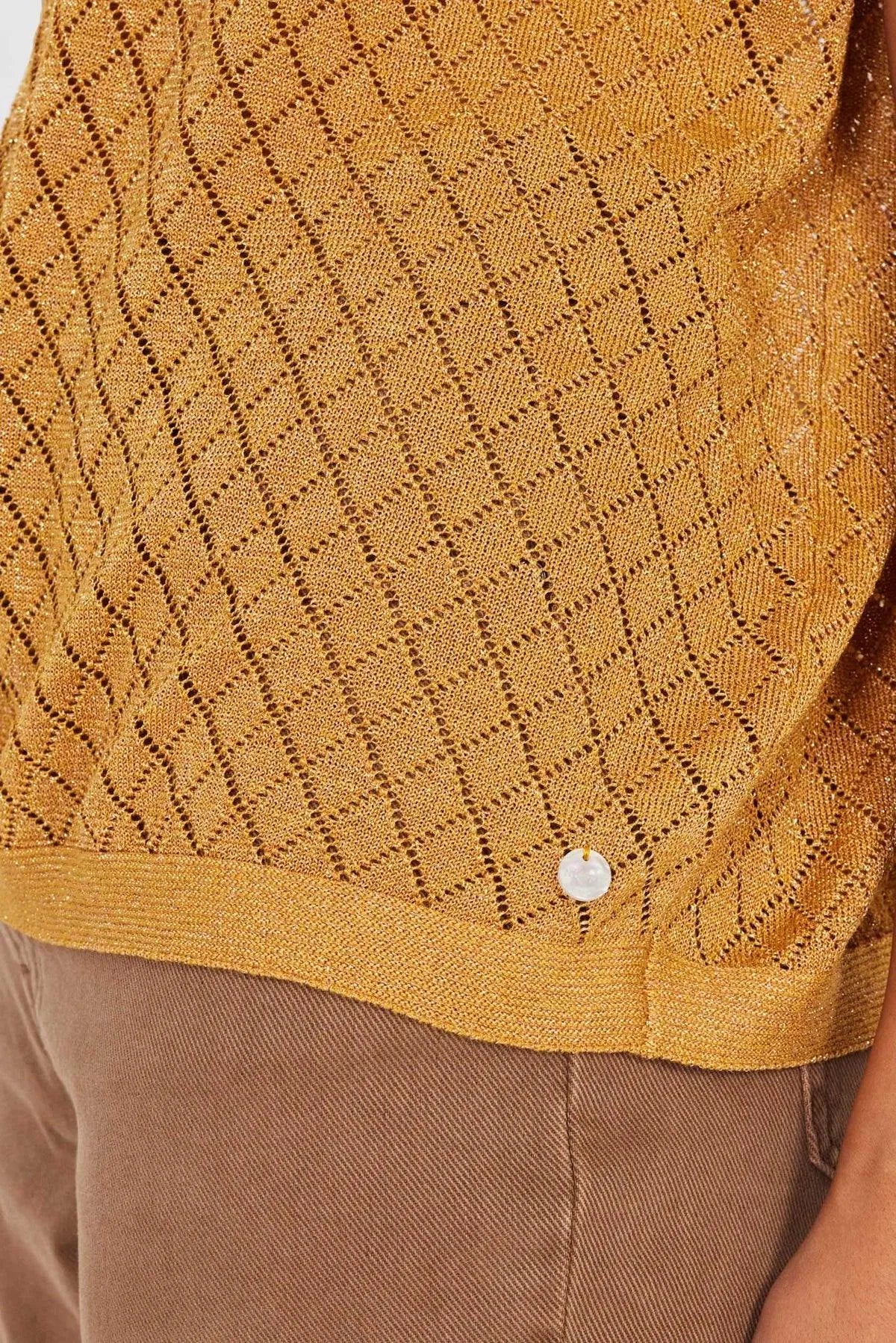 Jersey Nuea Darlene Golden Spice - ECRU