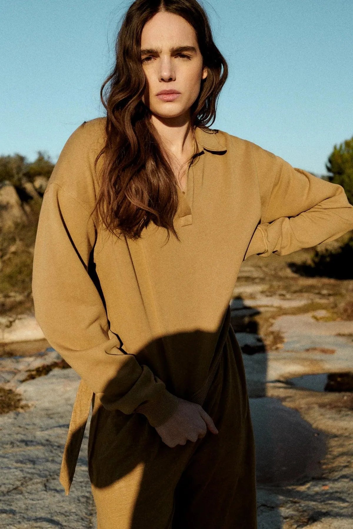 Jersey Optimism Olive Khaki - ECRU