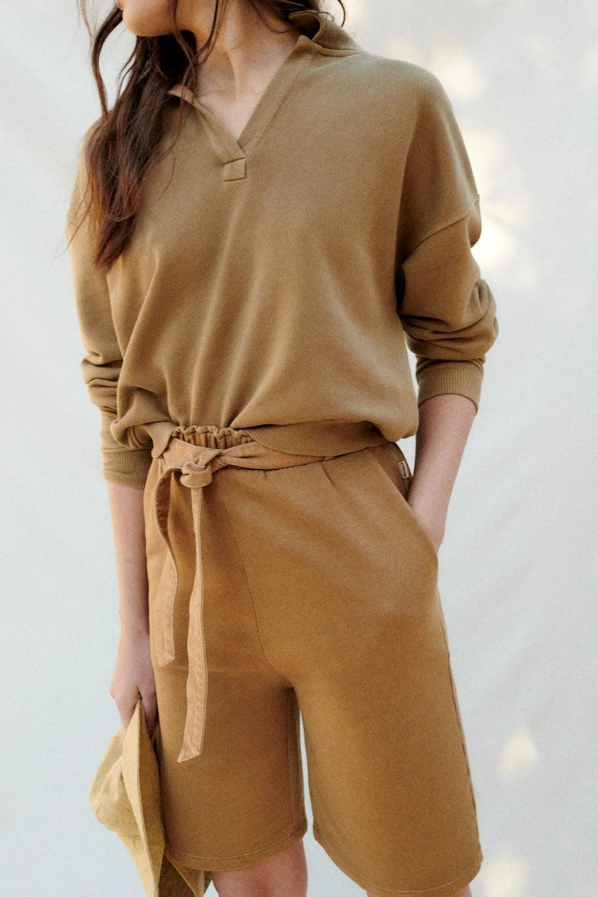 Jersey Optimism Olive Khaki - ECRU