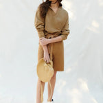 Jersey Optimism Olive Khaki - ECRU