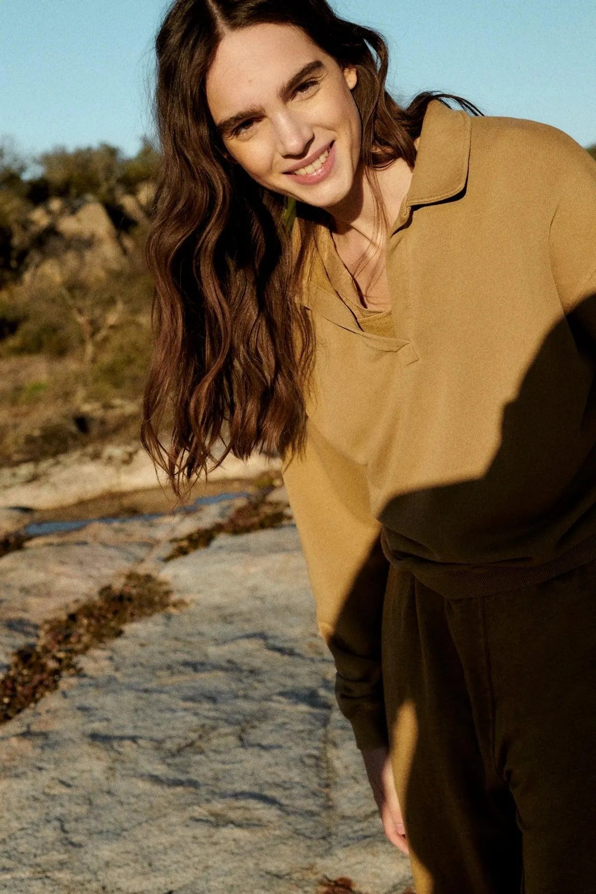 Jersey Optimism Olive Khaki - ECRU