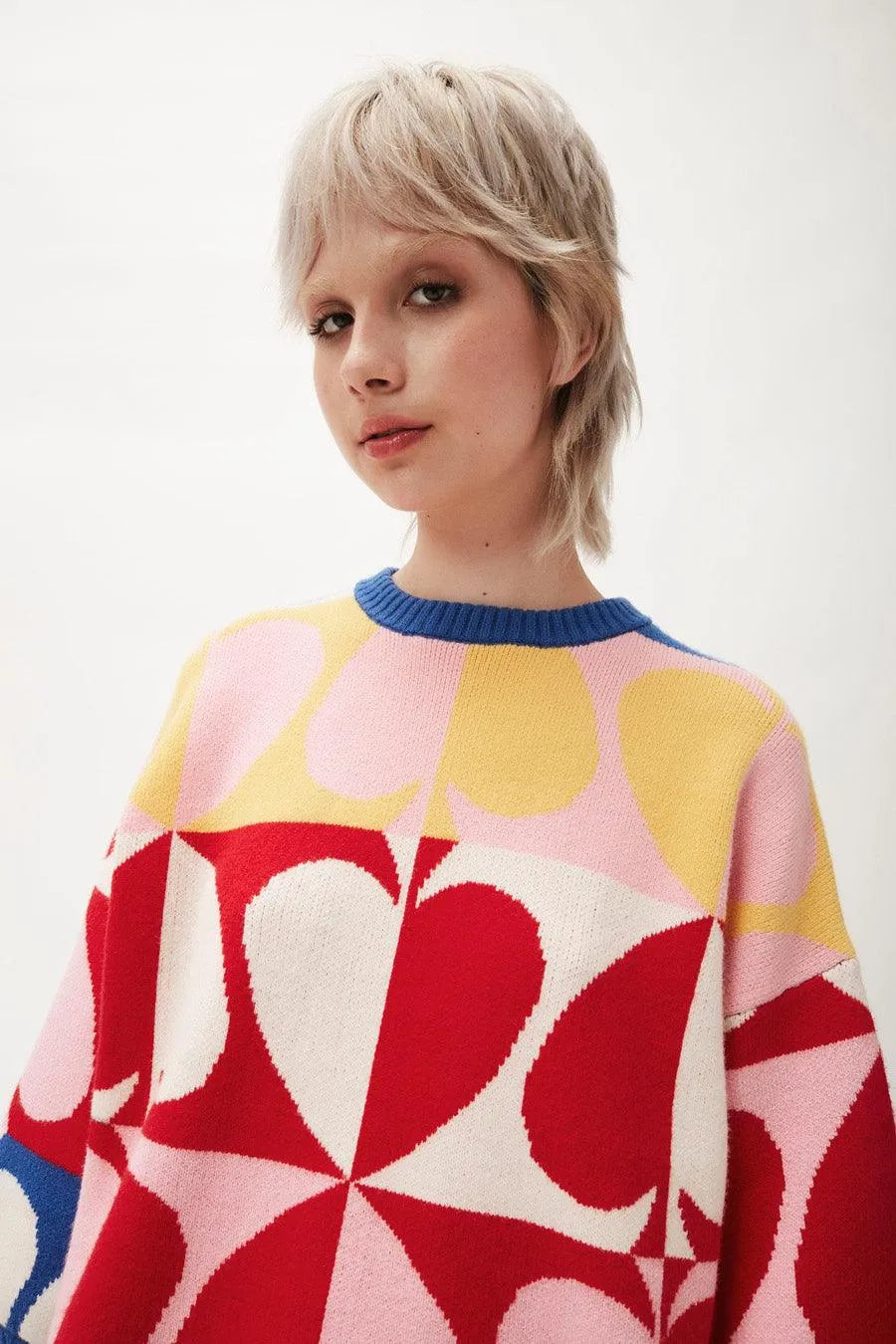 Jersey oversize picas - ECRU