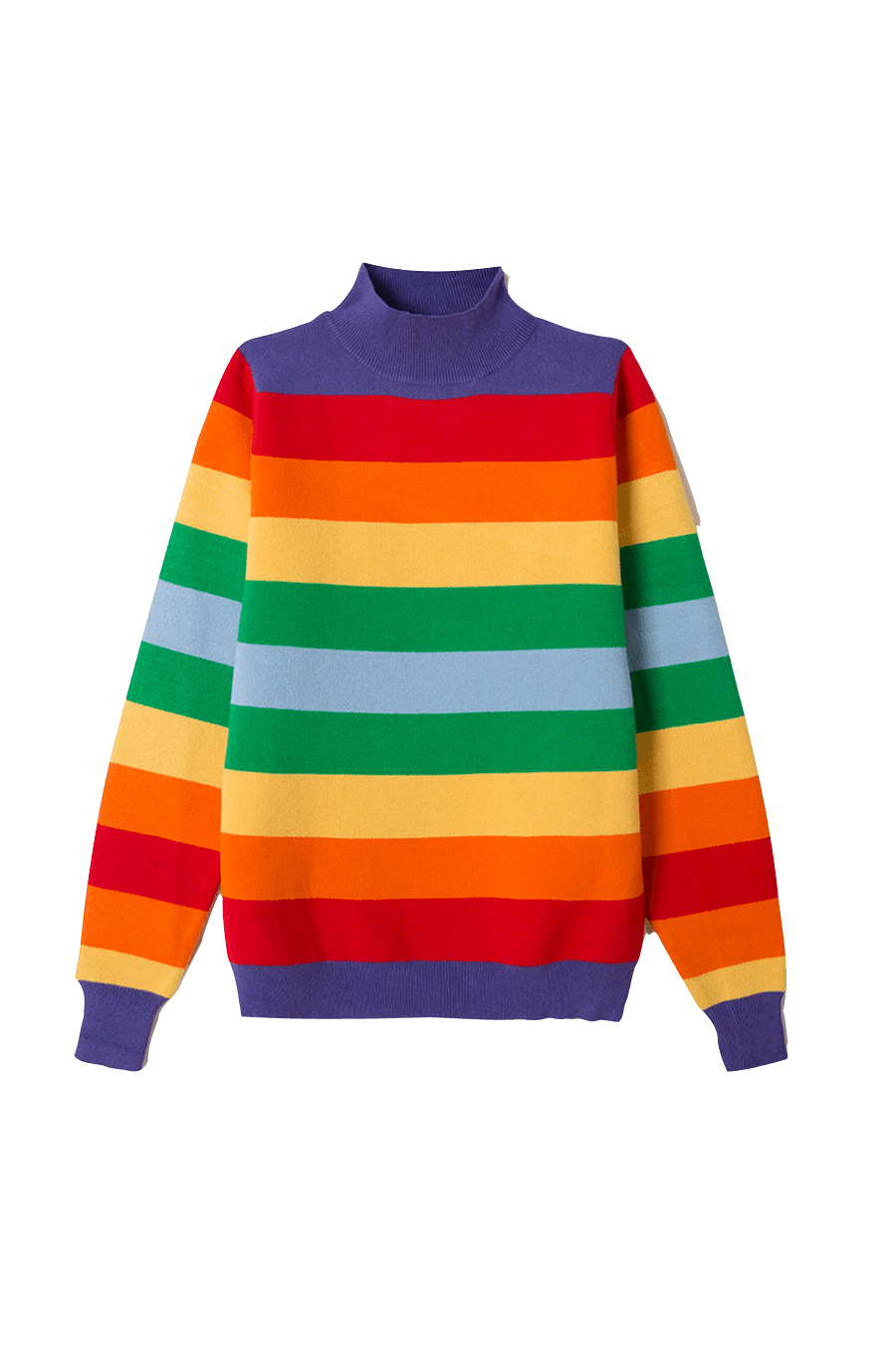 Jersey perkins rayas arcoiris - ECRU