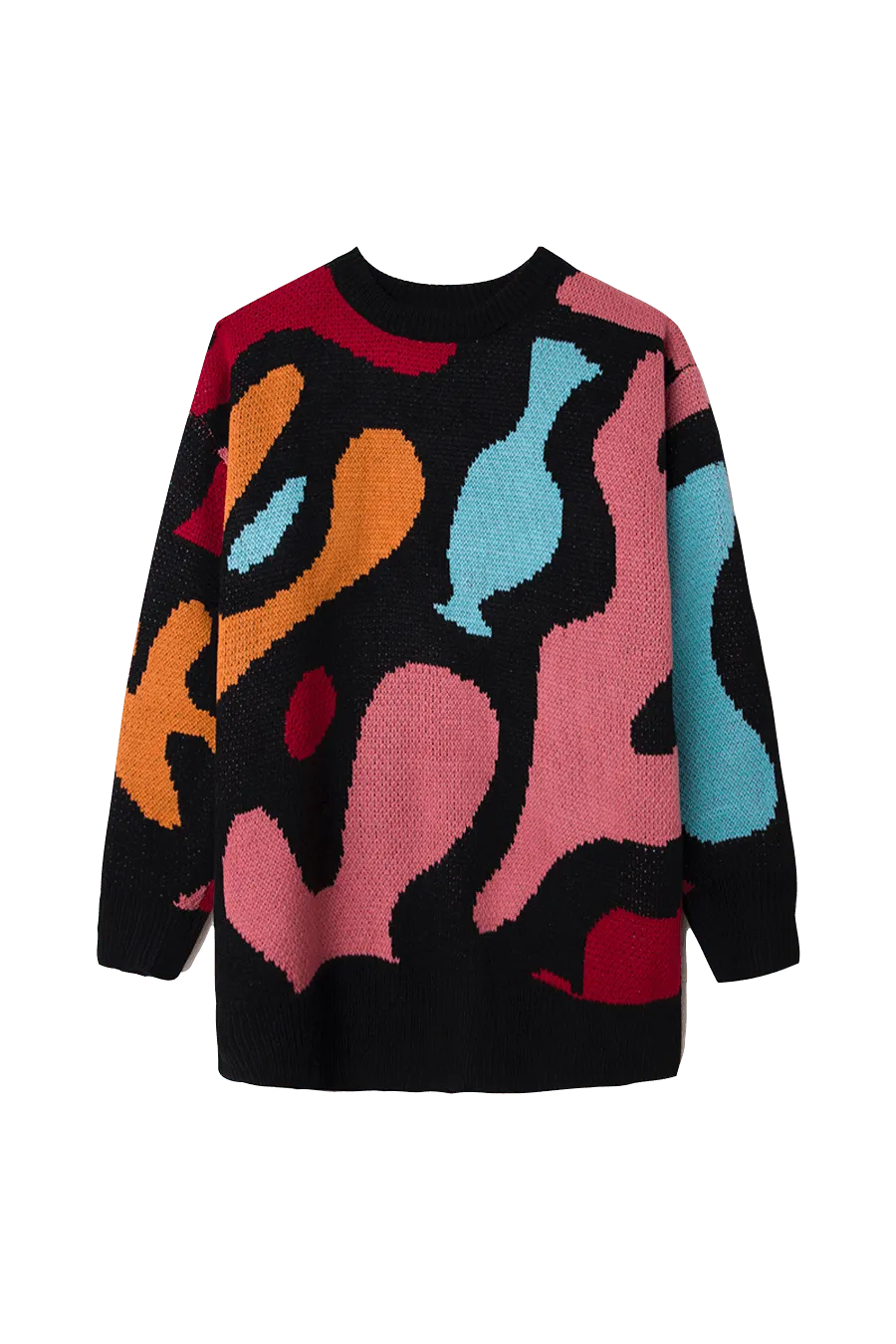 Jersey Punto Oversize Geométrico - ECRU