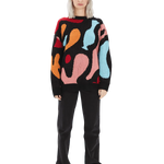 Jersey Punto Oversize Geométrico - ECRU