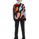 Jersey Punto Oversize Geométrico - ECRU