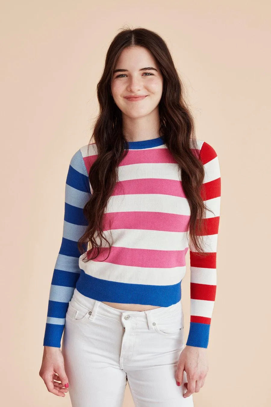 Jersey punto rayas - ECRU