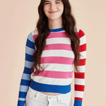 Jersey punto rayas - ECRU