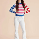 Jersey punto rayas - ECRU