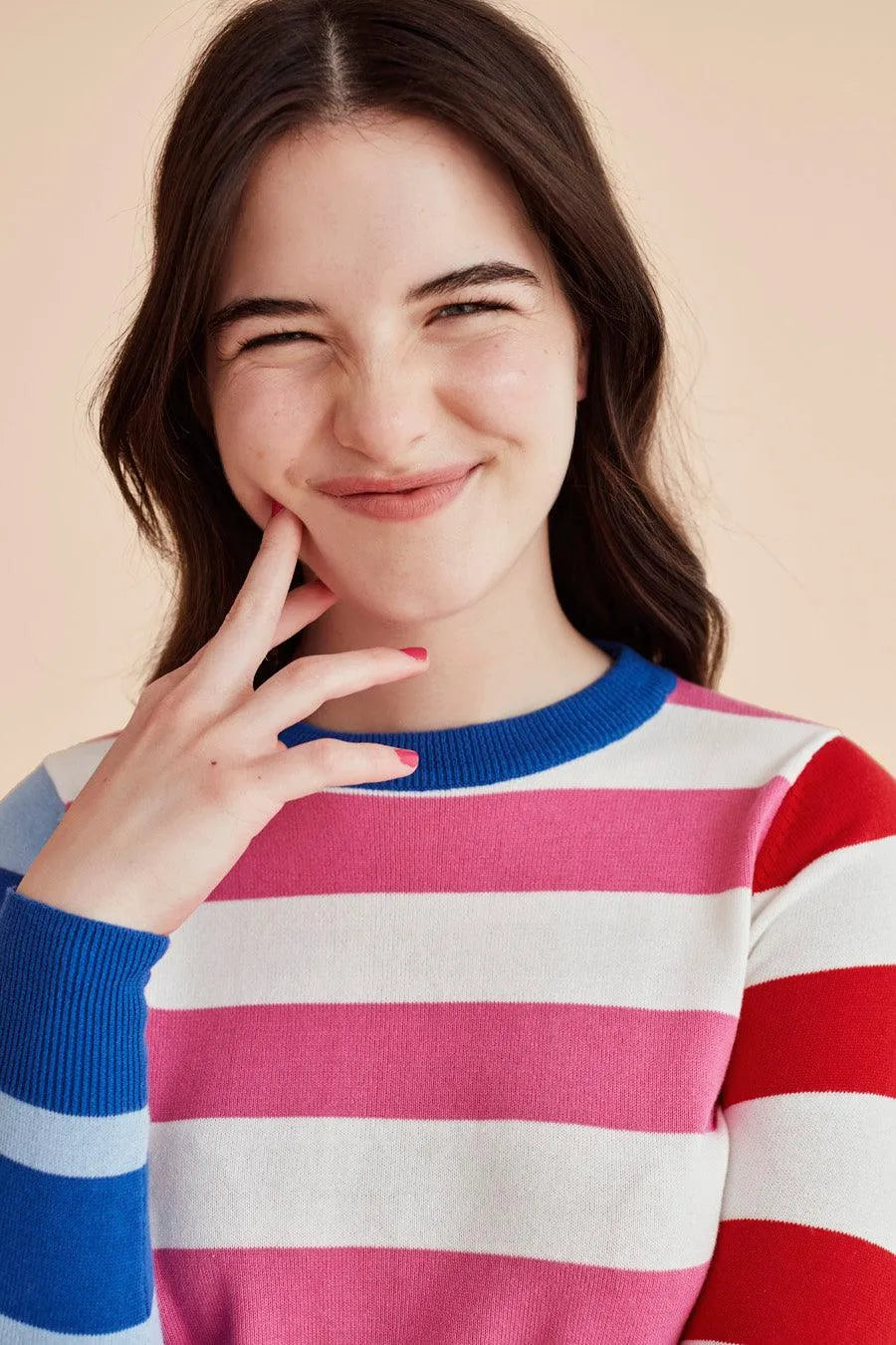 Jersey punto rayas - ECRU