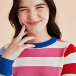 Jersey punto rayas - ECRU