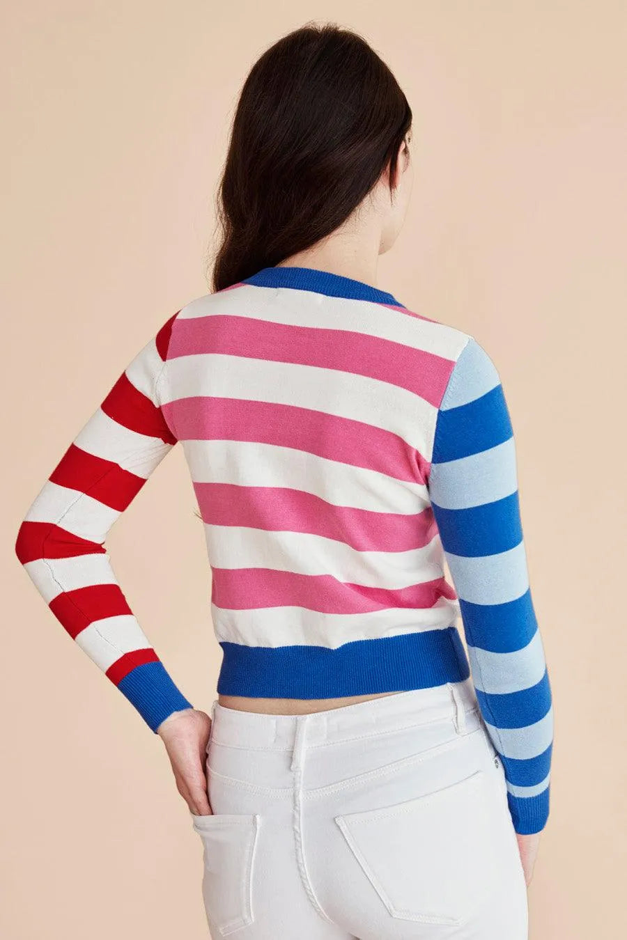 Jersey punto rayas - ECRU