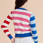 Jersey punto rayas - ECRU