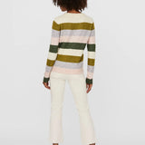 JERSEY PUNTO RAYAS - ECRU