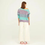 Jersey Rayas Pastel - ECRU