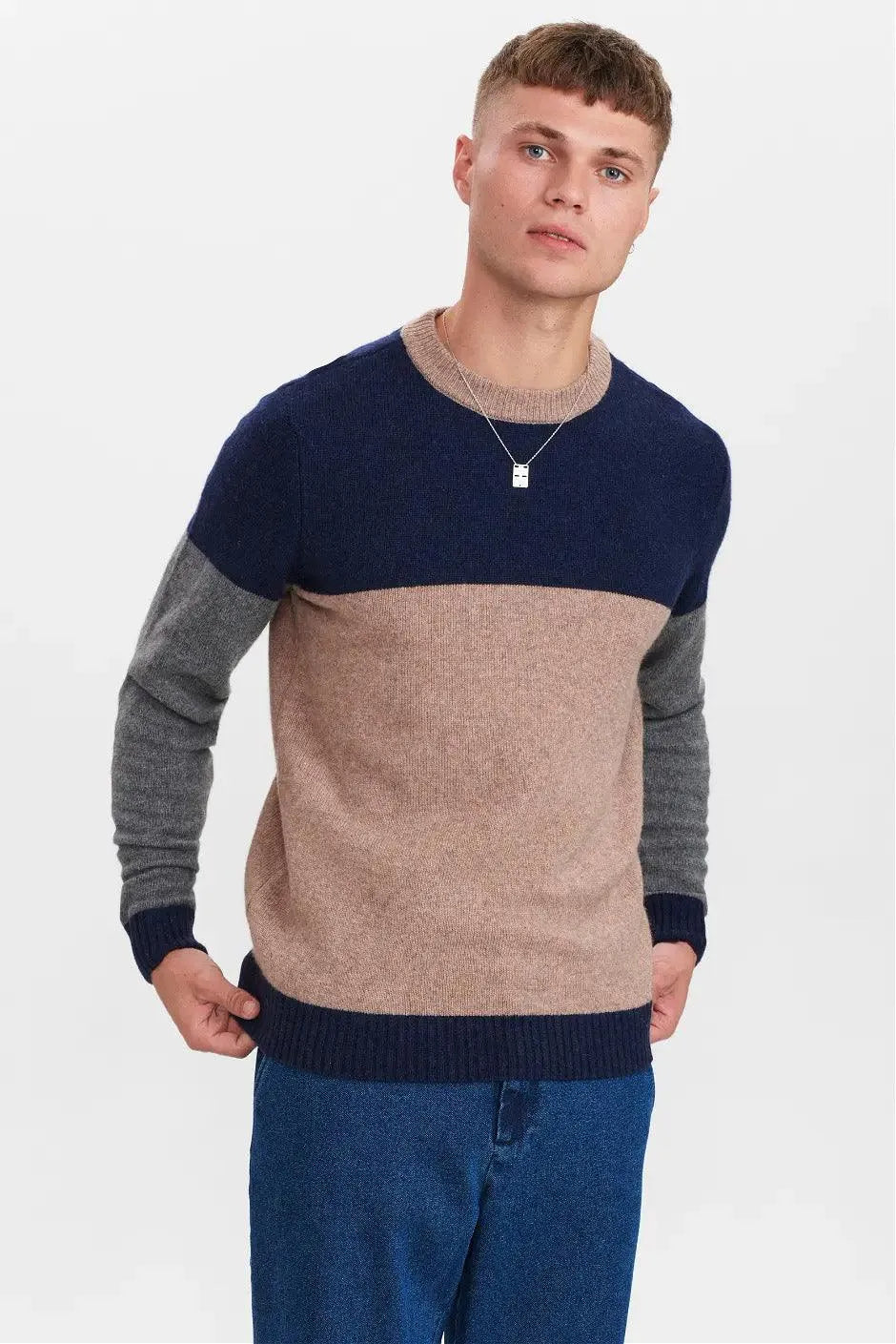 Jersey Rico Lambswool Block - ECRU