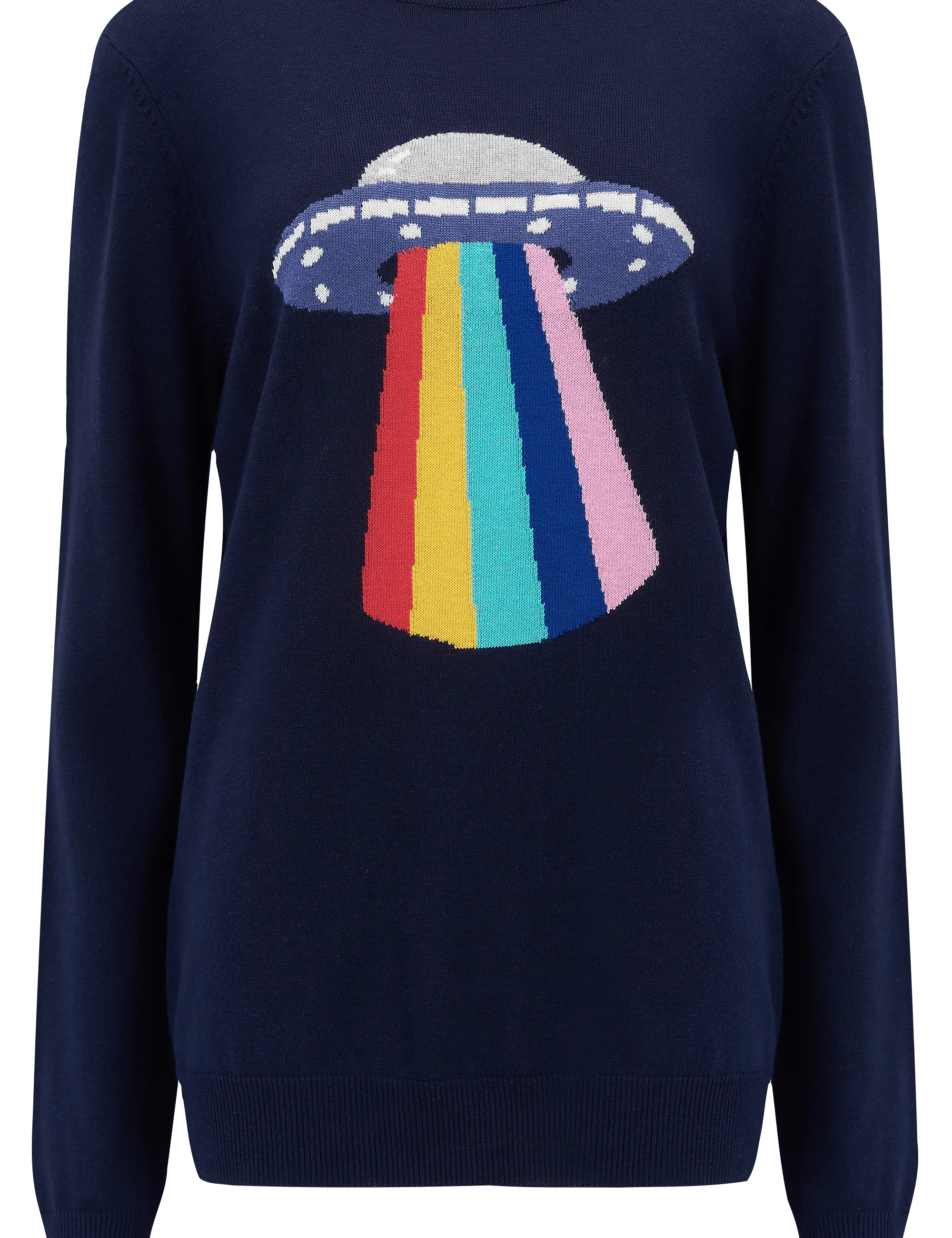 Jersey Rita Azul marino, UFO Rainbow Beam - ECRU