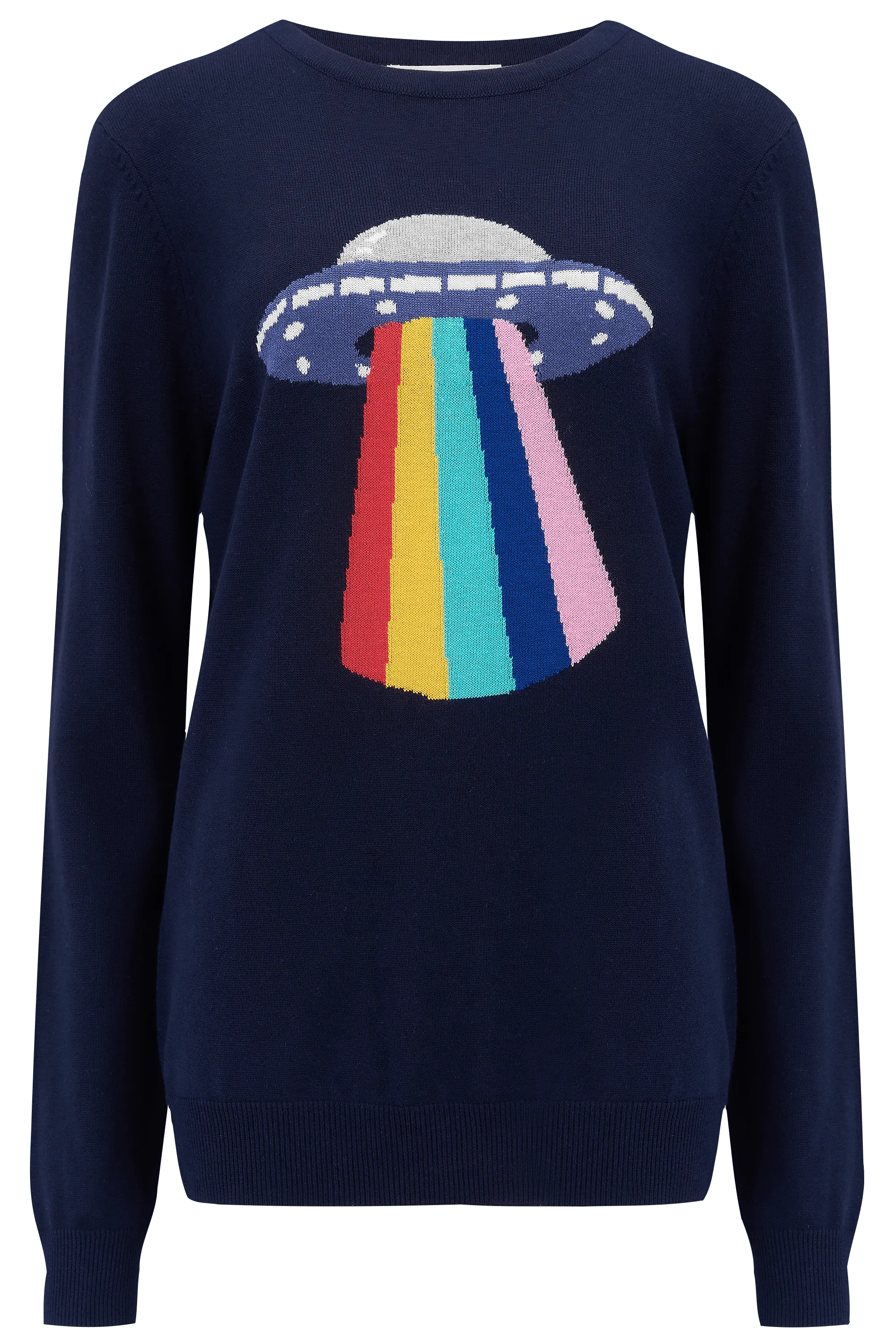 Jersey Rita Azul marino, UFO Rainbow Beam - ECRU