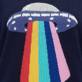 Jersey Rita Azul marino, UFO Rainbow Beam - ECRU