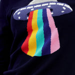 Jersey Rita Azul marino, UFO Rainbow Beam - ECRU