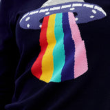 Jersey Rita Azul marino, UFO Rainbow Beam - ECRU