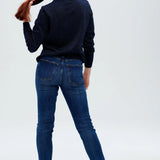 Jersey Rita Navy, Sparkle T-Rex - ECRU