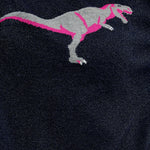 Jersey Rita Navy, Sparkle T-Rex - ECRU